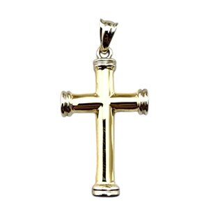 14 Karat Yellow Gold Cross Pendant #23076